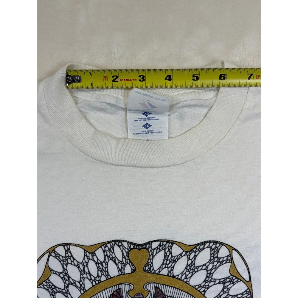 Vintage Jerzees White The Derek Trucks Band Graphic T-Shirt Mens XL Excellent
